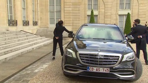Arrival of NATO Secretary General and welcome by President Macron