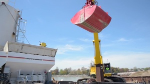 Rochester Harbor east pier repairs, May 2021