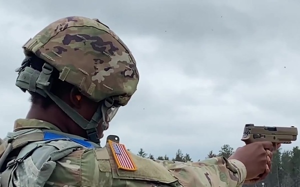Soldiers Qualify on M17 for Excellence in Competition Badge