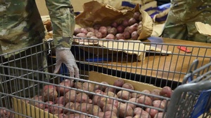 Michigan National Guard assist local food bank- B-roll
