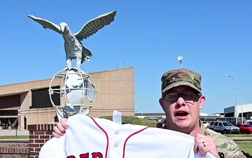 Red Sox MLB Shout Out Staff Sgt. Davis