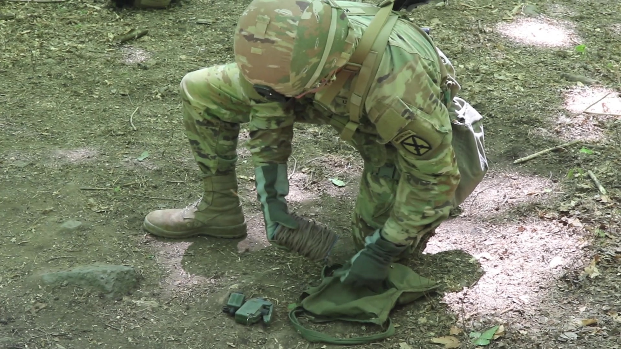 Sgt. Colin Tabor from 1st PLT, &quot;Wolf Pack&quot;, A Co, 2-14 IN,  2BCT, 10th Mountain Division (LI) talks about being tested during the Expert Infantryman Badge evaluation at Fort Drum, N.Y., May 17, 2021. Infantry units are usually tested with the EIB at least every two years. (U.S. Army video by Spc. Pierre Osias)