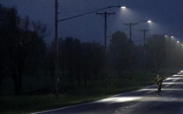 US Army Reserve Best Warrior Competition 12 Mile Pitch Dark Ruck March