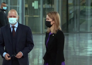 Arrival of the Prime Minister of Estonia at NATO Headquarters
