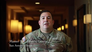 Master Sgt. Alberto Guerra gives Memorial Day Shout-out