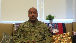 Tech Sgt Kinsey Brown interview on the Deployment Transition Center