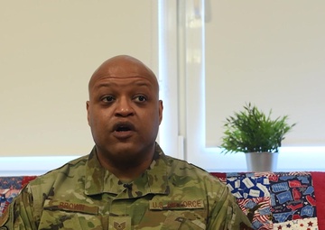 Tech Sgt Kinsey Brown interview on the Deployment Transition Center