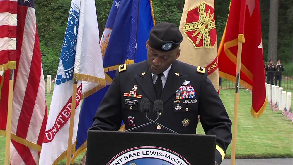 DVIDS Video JBLM Memorial Day Ceremony 2021