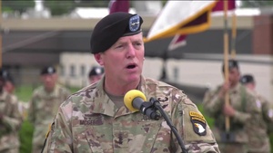 101st Airborne Conducts Change of Responsibility Ceremony