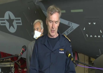 Remarks by First Sea Lord Adm. Tony Radakin at the joint press point on board the HMS Queen Elizabeth
