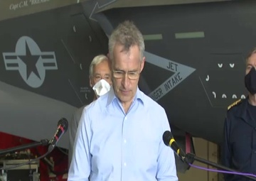 Remarks by NATO Secretary General at the joint press point on board the HMS Queen Elizabeth