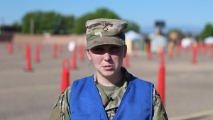 U.S. Army Soldiers assigned to 2nd Stryker Brigade Combat Team, 4th Infantry Division thank the Pueblo community