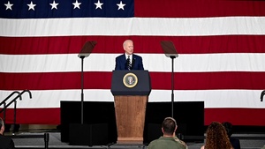 President Biden Addresses Joint Base Langley-Eustis