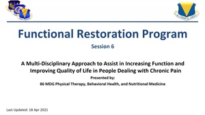 Functional Restoration Program