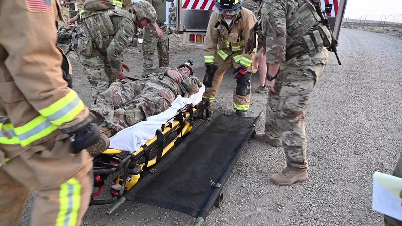 B-roll: U.S. and French forces coordinate in mass casualty exercise