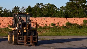 Air National Guard Small Air Terminal Airmen recover C-130 airdrops