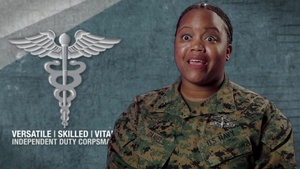 Versatile | Skilled | Vital -- Independent Duty Corpsman: HMC Tamia Daniels