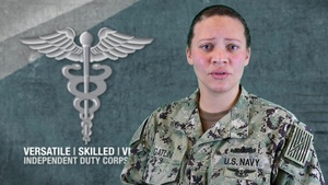 Versatile | Skilled | Vital -- Independent Duty Corpsman: HM2 Nichole Gatlin