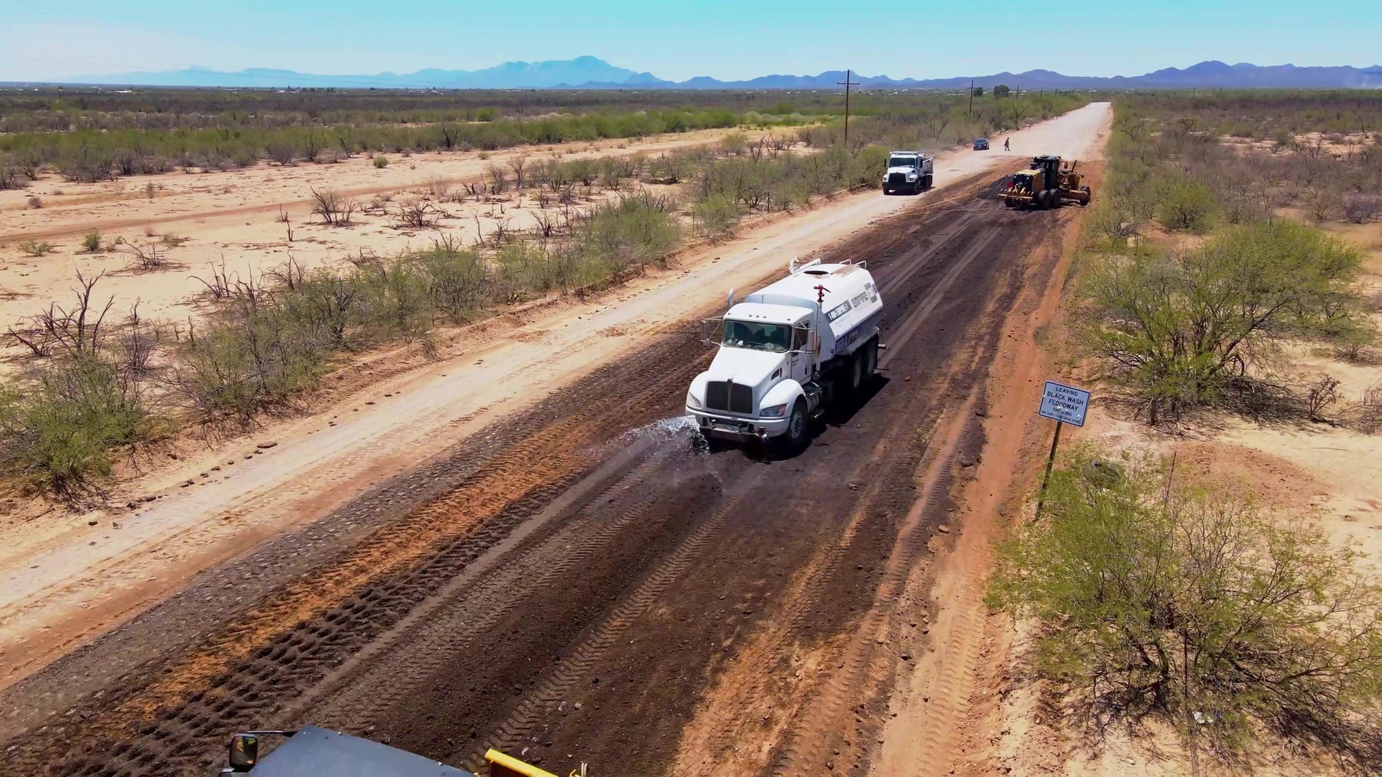 Marines with Bulk Fuel Company A, 6th Engineer Support Battalion, 4th Marine Logistics Group, establish a Logistics Support Area (LSA) at Tucson, Arizona, on May 25, 2021. Logistics Support Areas are set up to conduct horizontal construction operations, which increase and sharpen the unit’s capabilities while supporting the Pima County Department of Transportation through the Innovative Readiness Training program. (U.S. Marine Corps video by Cpl. JVonnta Taylor)