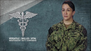 Versatile | Skilled | Vital -- Independent Duty Corpsman: HMCM Amanda McDevitt