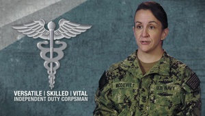 Versatile | Skilled | Vital -- Independent Duty Corpsman: HMCM Amanda McDevitt