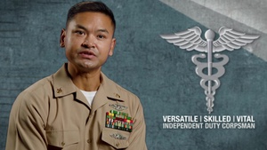 Versatile | Skilled | Vital -- Independent Duty Corpsman: HMCS Simakara “Sam” Sok