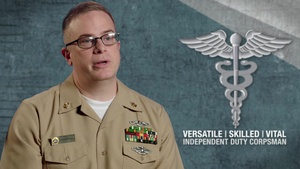Versatile | Skilled | Vital -- Independent Duty Corpsman: HMCS Anthony Okrie