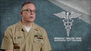 Versatile | Skilled | Vital -- Independent Duty Corpsman: HMCS Anthony Okrie