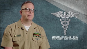 Versatile | Skilled | Vital -- Independent Duty Corpsman: HMCS Anthony Okrie