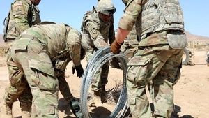 Soldiers Prepare an Entry Control Point at NTC