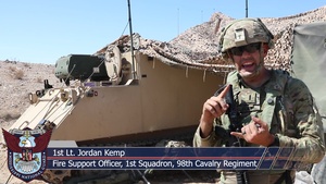 Soldiers of the 98th Cavalry Regiment Strategize During NTC