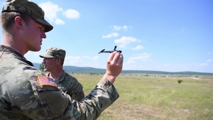U.S. Army Soldiers use the Black Hornet Unmanned Aerial System