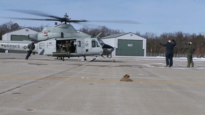Marines train in the frigid weather of Michigan (B-Roll)