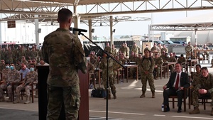380th Air Expeditionary Wing Change of Command Ceremony