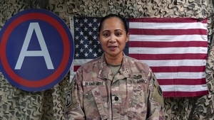 Lt. Col. May De Gala-Losee's Army Birthday Shoutout from Kuwait