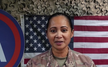 Lt. Col. May De Gala-Losee's Army Birthday Shoutout from Kuwait