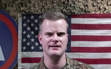 Maj. Clinton Beauchamp's Army Birthday Shoutout from Kuwait