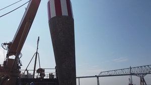 Coast Guard sets historic Francis Scott Key buoy on Patapsco river in Baltimore