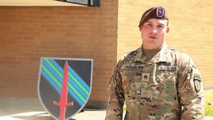 Staff Sgt. Jon Anderson offers up a Father's Day Greeting