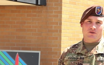 Staff Sgt. Jon Anderson offers up a Father's Day Greeting