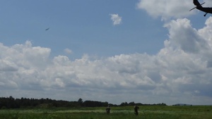 Army Guard Helo units conduct Med evac exercise