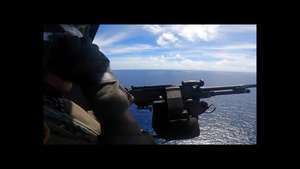 MH-60R M240 shoot HSM 77 USS Shiloh CG 67