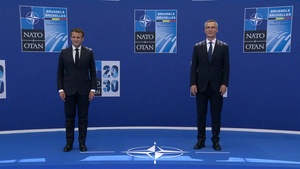 Official greeting by NATO Secretary General at NATO Summit (Romania, France, Turkey)