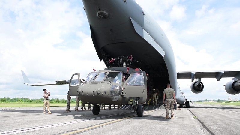 167th Conducts Helicopter Cargo Exercise with 150th