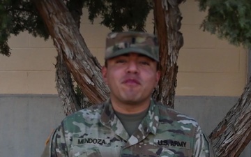 1st Lt. Juan Mendoza wishes the U.S. Army happy birthday