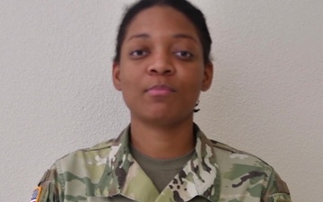 Sgt. Kayla Doss wishes the U.S. Army happy birthday