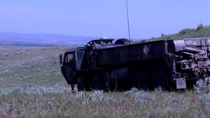 XCTC 21-05 Camp Guernsey, M142 High Mobility Artillery Rocket System, HIMARS, FTX Lane, 130th Field Artillery Brigade