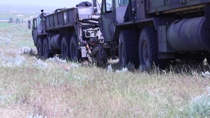 XCTC 21-05 Camp Guernsey, M142 High Mobility Artillery Rocket System, HIMARS, FTX Lane, 130th Field Artillery Brigade.