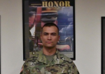 Sgt. Paul Askedall wishes the U.S. Army happy birthday