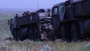 XCTC 21-05 Camp Guernsey, M142 High Mobility Artillery Rocket System, HIMARS, FTX Lane, 130th Field Artillery Brigade.
